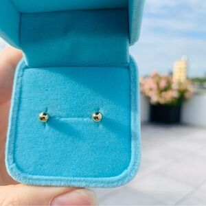 1pair of earrings Studs Antique Gold Vintage styled